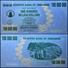 Zimbabwe 100 Million Dollar Bearer Cheque, 2008, USED - 100Trillions.com