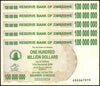 Zimbabwe 100 Million Dollar Bearer Cheque, 2008, USED - 100Trillions.com