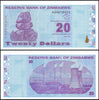 Zimbabwe 20 Dollar Banknote, 2009, NEW - 100Trillions.com