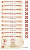 ZIMBABWE 20 DOLLAR BEARER CHEQUE, 2006, NEW