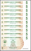 ZIMBABWE 5 DOLLAR BEARER CHEQUE, 2006, NEW
