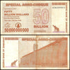 Zimbabwe 50 Billion Dollar Banknote Special Agro Cheque, 2008, USED - 100Trillions.com
