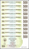 ZIMBABWE 500 DOLLAR BEARER CHEQUE, 2006, NEW
