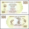 Zimbabwe 500 Dollar Bearer Cheque, 2006, NEW - 100Trillions.com