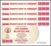 Zimbabwe 500 Million Dollar Bearer Cheque, 2008, NEW - 100Trillions.com