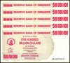 Zimbabwe 500 Million Dollar Bearer Cheque, 2008, USED - 100Trillions.com