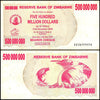 Zimbabwe 500 Million Dollar Bearer Cheque, 2008, USED - 100Trillions.com