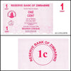 Zimbabwe 1 Cent Bearer Cheque, 2006, NEW - 100Trillions.com