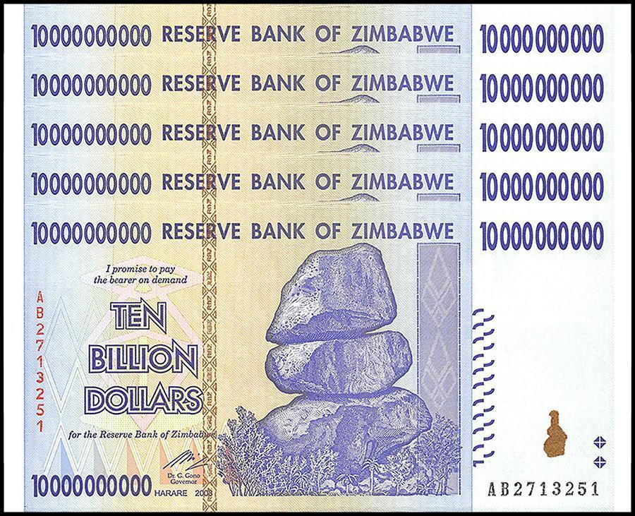 Africa - ZIMBABWE 1 Billion Dollar Banknote Serial AA1881303 UNC was Africa - ZIMBABWE 1 Billion Dollar Banknote Serial AA1881303 UNC was