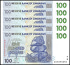 Zimbabwe 100 Dollar Banknote, 2007, NEW - 100Trillions.com