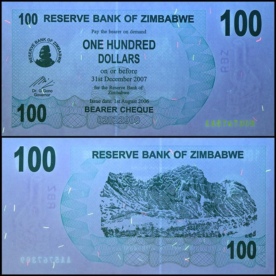 thumbnail image 2 of Zimbabwe 750,000 Dollar Bearer Cheque – 2007, Pre-Agro, Circulated Banknote 2 of 4