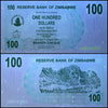 Zimbabwe 100 Dollar Bearer Cheque, 2006, USED - 100Trillions.com