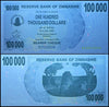 Zimbabwe 100,000 Dollar Bearer Cheque, 2006, USED - 100Trillions.com