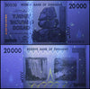 Zimbabwe 20,000 Dollar Banknote, 2008, USED - 100Trillions.com