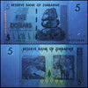 Zimbabwe 5 Dollar Banknote, 2007, NEW - 100Trillions.com