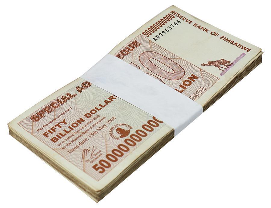 1000 Zimbabwe 50 Billion Special Agro Cheque banknote 2008, P-63 COA#USED#1000 1000 Zimbabwe 50 Billion Special Agro Cheque banknote 2008, P-63 COA#USED#1000