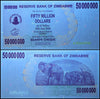 Zimbabwe 50 Million Dollar Bearer Cheque, 2008, USED - 100Trillions.com