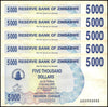 Zimbabwe 5,000 Dollar Bearer Cheque, 2007, USED - 100Trillions.com