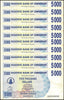 Zimbabwe 5,000 Dollar Bearer Cheque, 2007, USED - 100Trillions.com